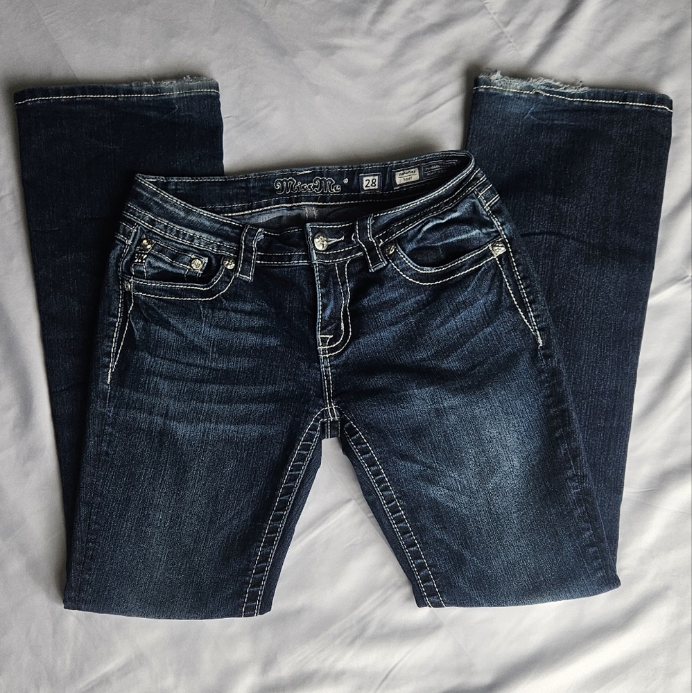 Miss Me Boot Cut Indigo Jeans Size 28
